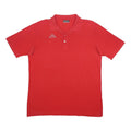 KAPPA Mens Red Cotton Polo Shirt XL Short Sleeve Plain Soft Comfortable
