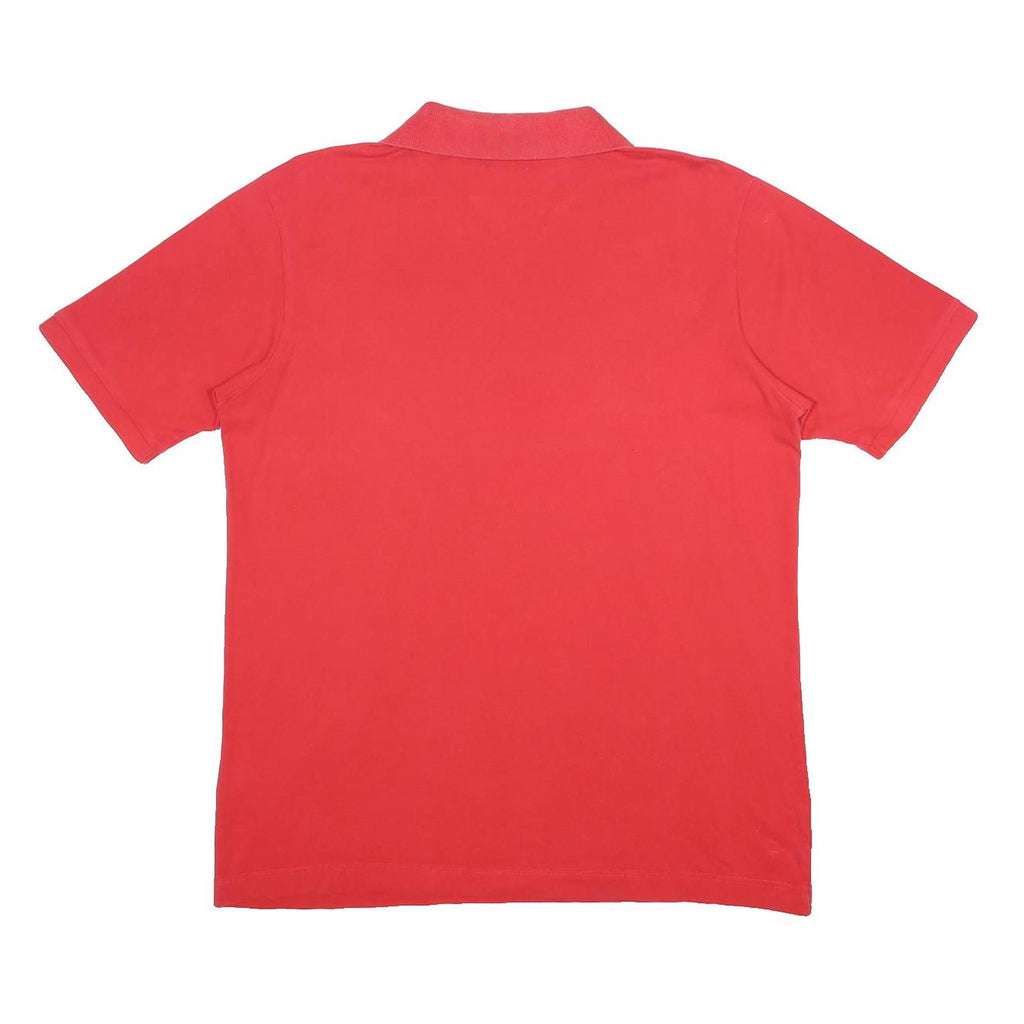 KAPPA Mens Red Cotton Polo Shirt XL Short Sleeve Plain Soft Comfortable