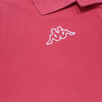 KAPPA Mens Red Cotton Polo Shirt XL Short Sleeve Plain Soft Comfortable
