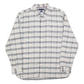 TOMMY HILFIGER Mens Beige & Grey Check Shirt 2XL Cotton Blend Long Sleeve
