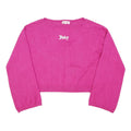 JUICY COUTURE Womens Pink Fashion Jumper Plain Crew Neck Basic Knit M Velvet