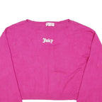 JUICY COUTURE Womens Pink Fashion Jumper Plain Crew Neck Basic Knit M Velvet