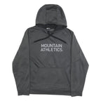 THE NORTH FACE Mens Grey Pullover Hoodie L Mountain Athletics Logo Sweatshirt