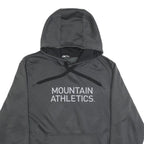 THE NORTH FACE Mens Grey Pullover Hoodie L Mountain Athletics Logo Sweatshirt