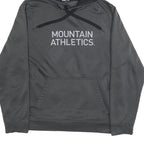 THE NORTH FACE Mens Grey Pullover Hoodie L Mountain Athletics Logo Sweatshirt