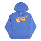 PUMA Womens Blue Wonder Woman Hoodie XS Cotton Pullover Sweatshirt