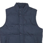 ST JOHNS BAY Mens Navy Blue Puffer Jacket L Polyester Blend Zip Sleeveless