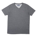 TOMMY HILFIGER Boys Grey V-Neck XL Cotton Blend Pullover Casual Sweatshirt