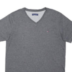 TOMMY HILFIGER Boys Grey V-Neck XL Cotton Blend Pullover Casual Sweatshirt