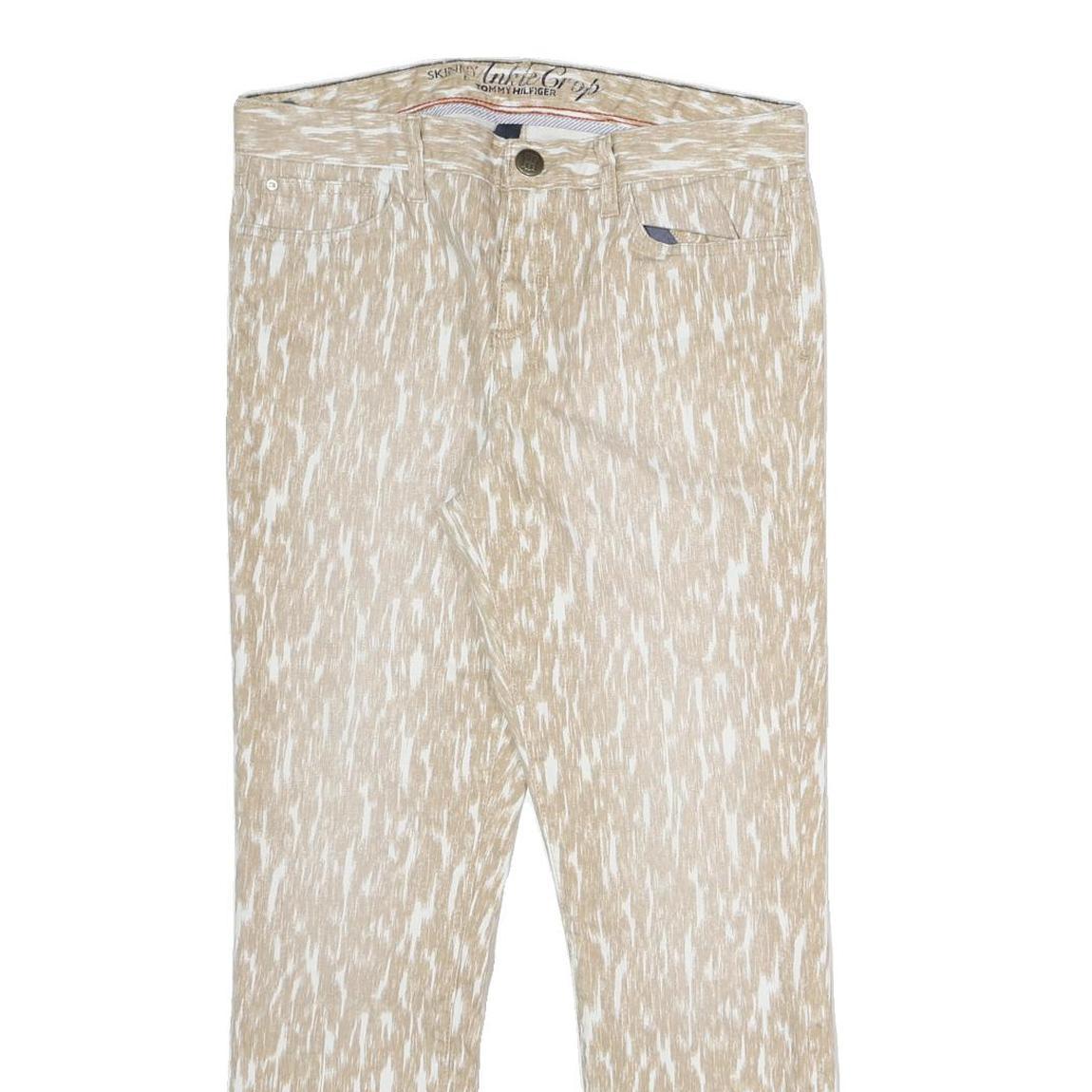 TOMMY HILFIGER Womens Jeans Beige Slim Skinny Denim W31 L26 Casual Cotton Blend
