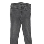 LEVI'S Line 8 Womens Jeans Grey Regular Skinny Denim Raw W29 L32 Classic Fit