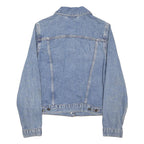 LEVI'S Womens Blue Denim Jacket S Cotton Blend Button Closure Classic Fit