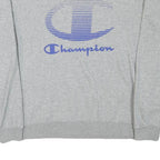 CHAMPION Mens Grey Crew Neck M Sweatshirt Cotton Blend Casual Pullover