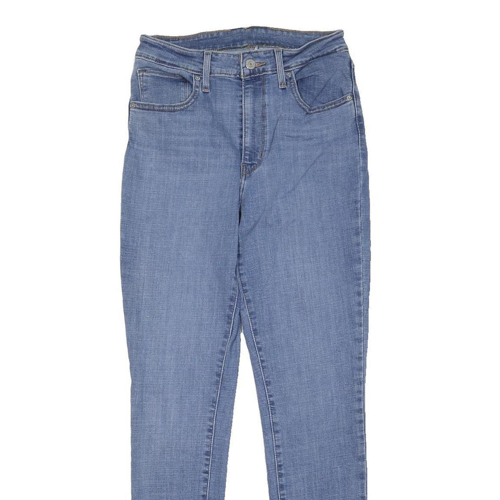 LEVI'S Womens Jeans Blue Slim Skinny Denim Light W28 L30 Button Closure