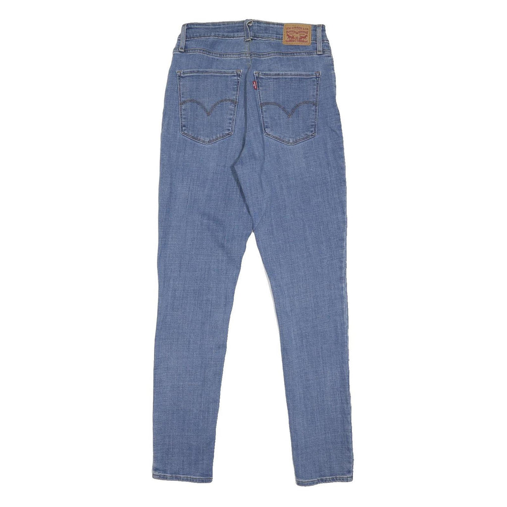 LEVI'S Womens Jeans Blue Slim Skinny Denim Light W28 L30 Button Closure