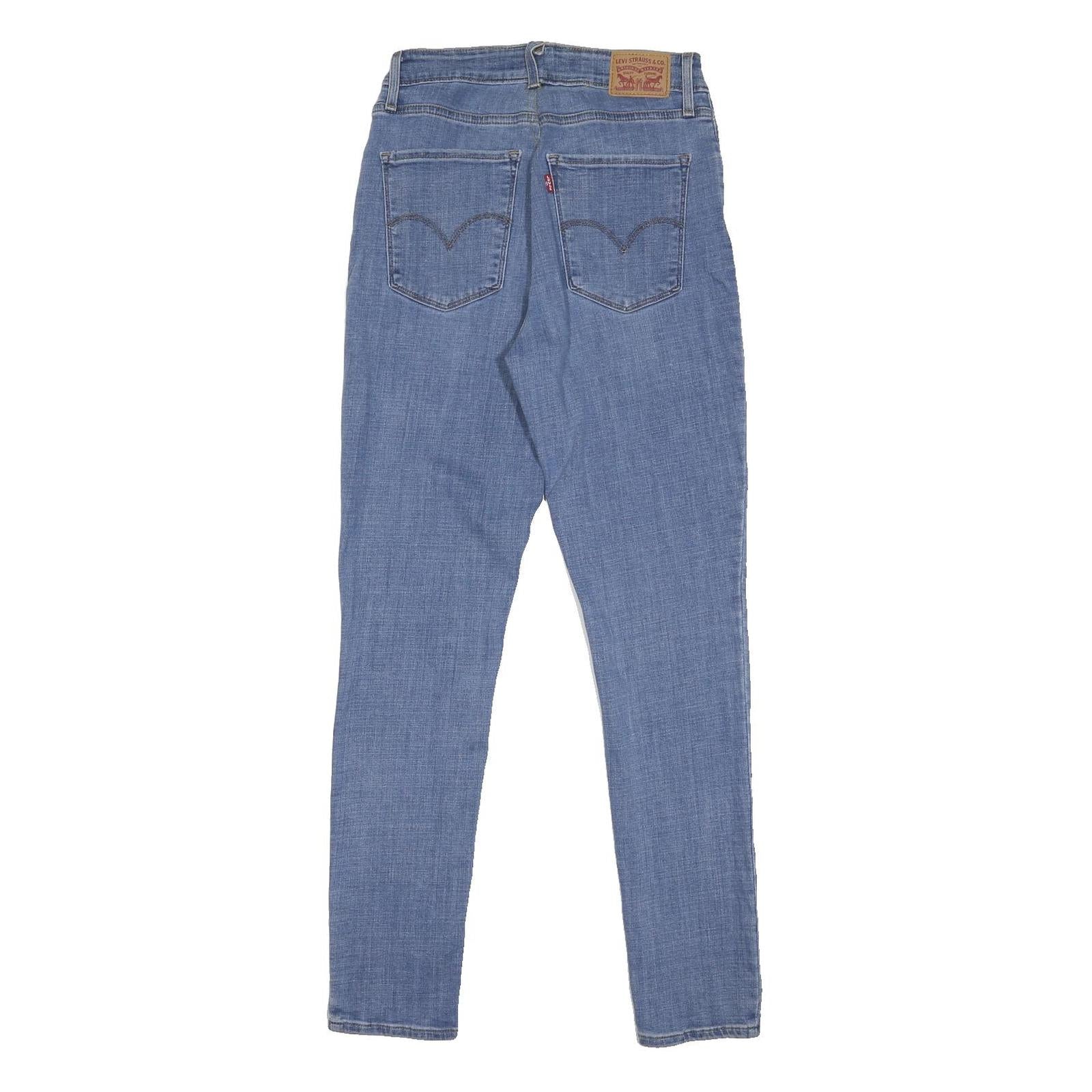 LEVI'S Womens Jeans Blue Slim Skinny Denim Light W28 L30 Button Closure