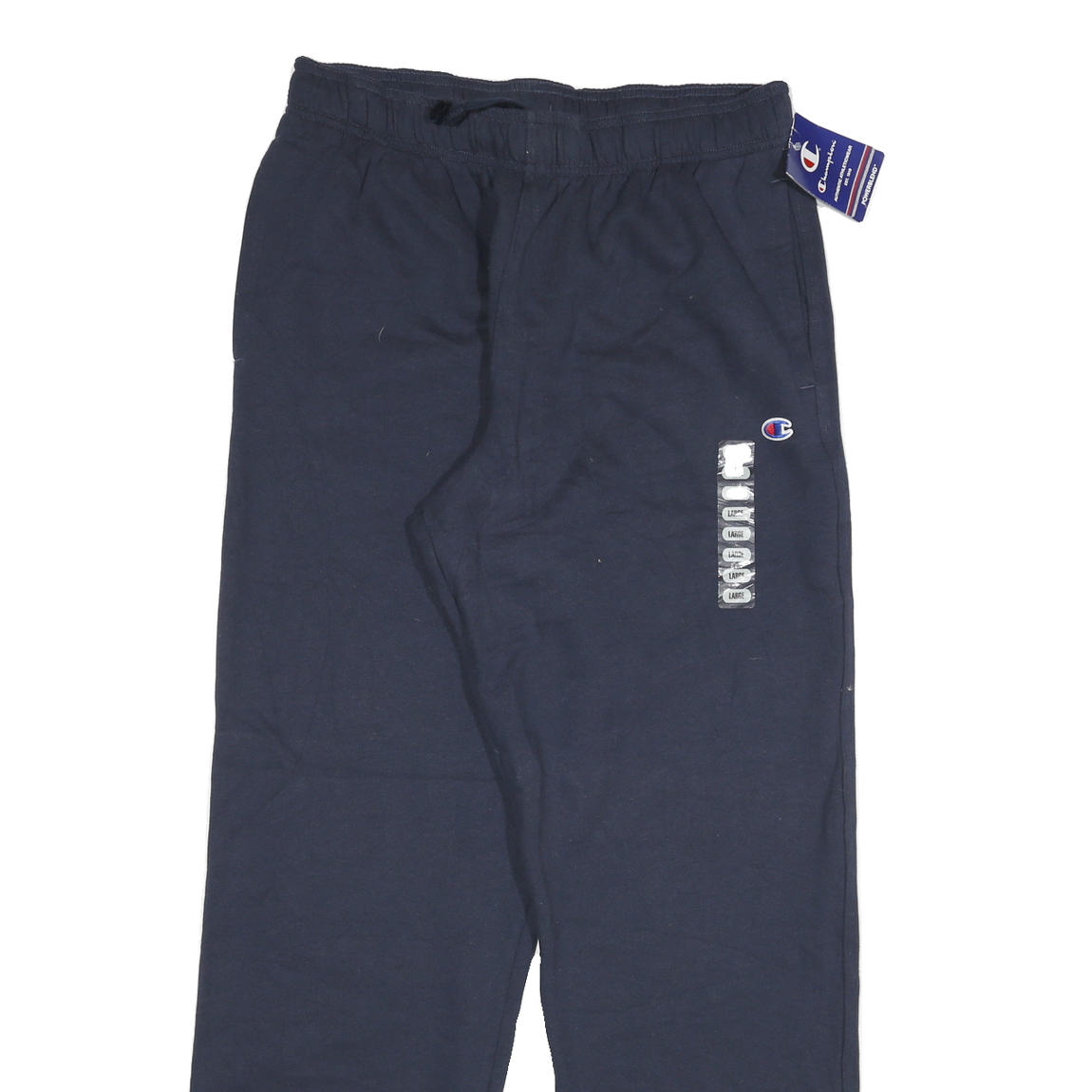 CHAMPION Mens Joggers Navy Blue Relaxed Tapered L W30 L32 Cotton Blend