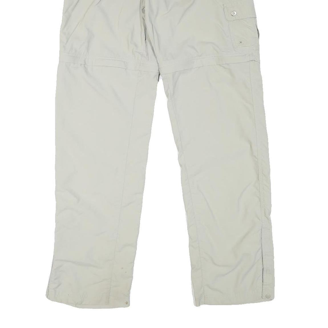 COLUMBIA Womens Regular Beige Polyester Blend Zip Trousers W31 L30 Outdoor