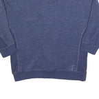 JUICY COUTURE Womens Blue Cotton Blend Crew Neck M Lace Up Back Sweatshirt