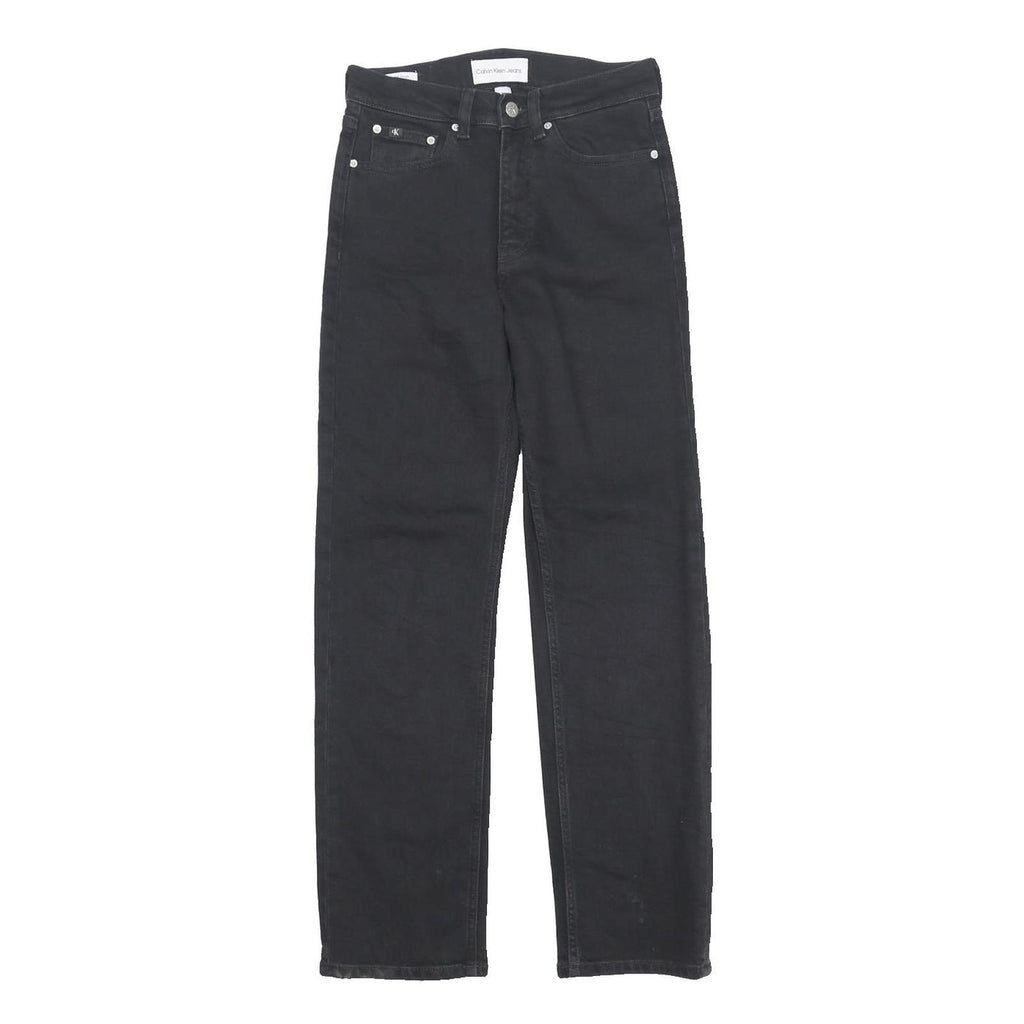 Calvin Klein Womens Jeans Black Regular Straight Denim W27 L29 Classic Style