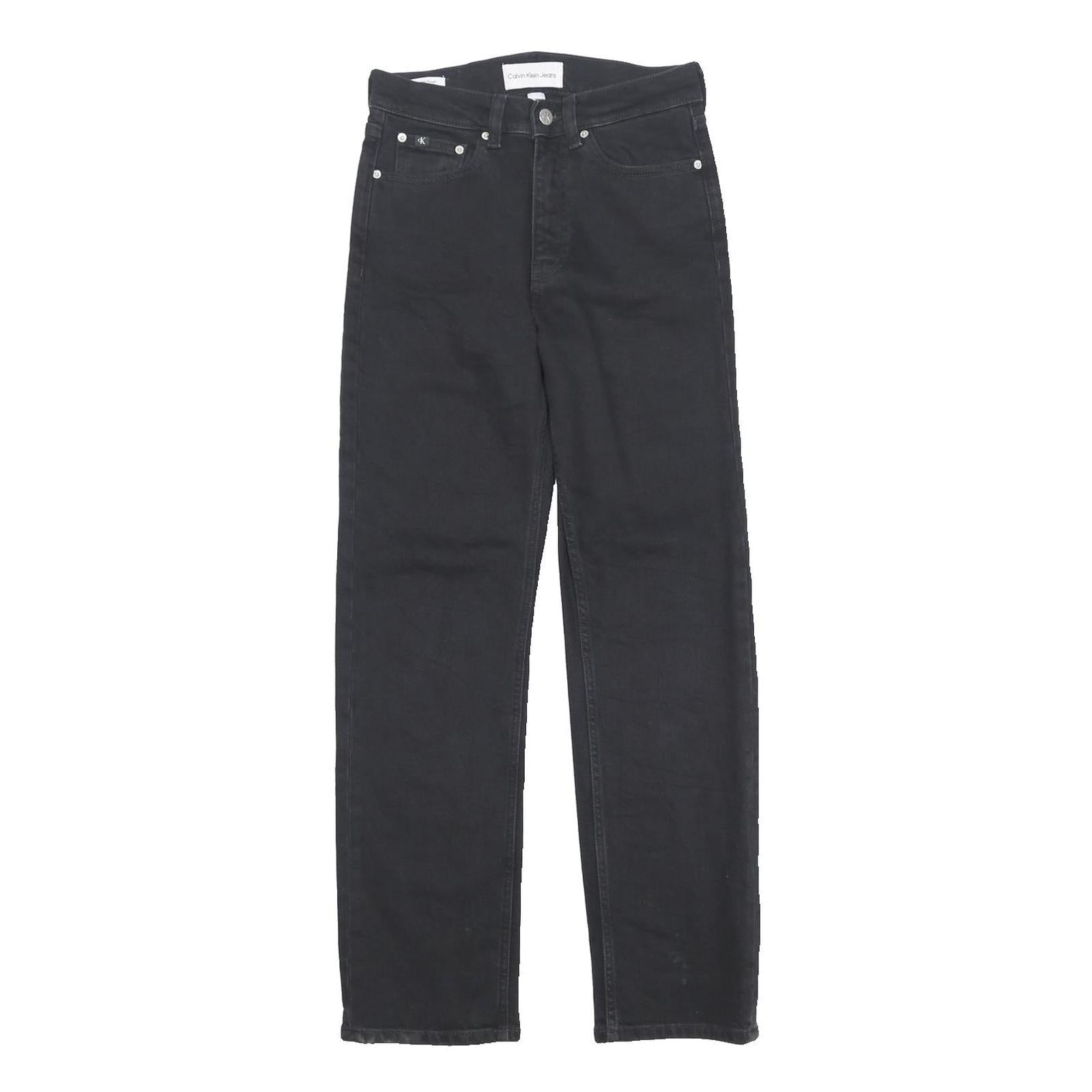 Calvin Klein Womens Jeans Black Regular Straight Denim W27 L29 Classic Style