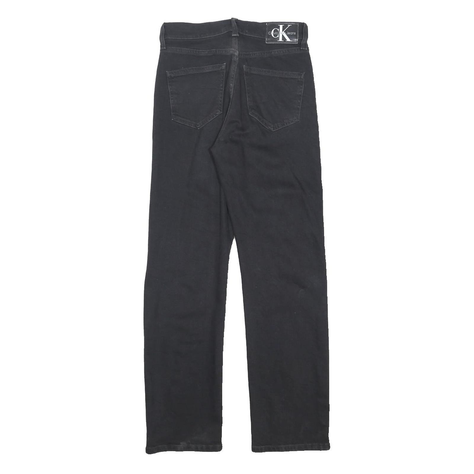 Calvin Klein Womens Jeans Black Regular Straight Denim W27 L29 Classic Style