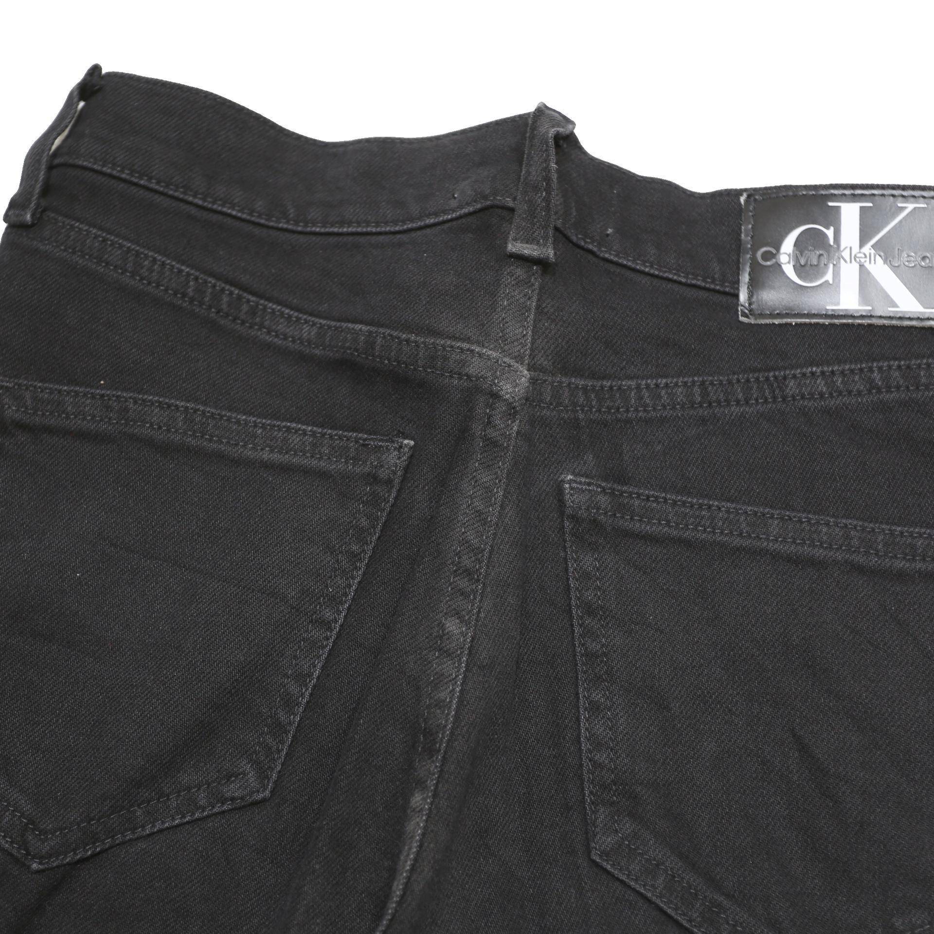 Calvin Klein Womens Jeans Black Regular Straight Denim W27 L29 Classic Style