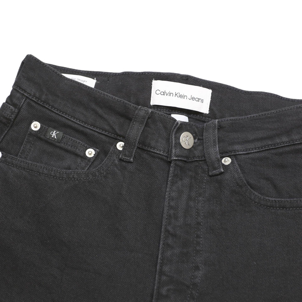 Calvin Klein Womens Jeans Black Regular Straight Denim W27 L29 Classic Style