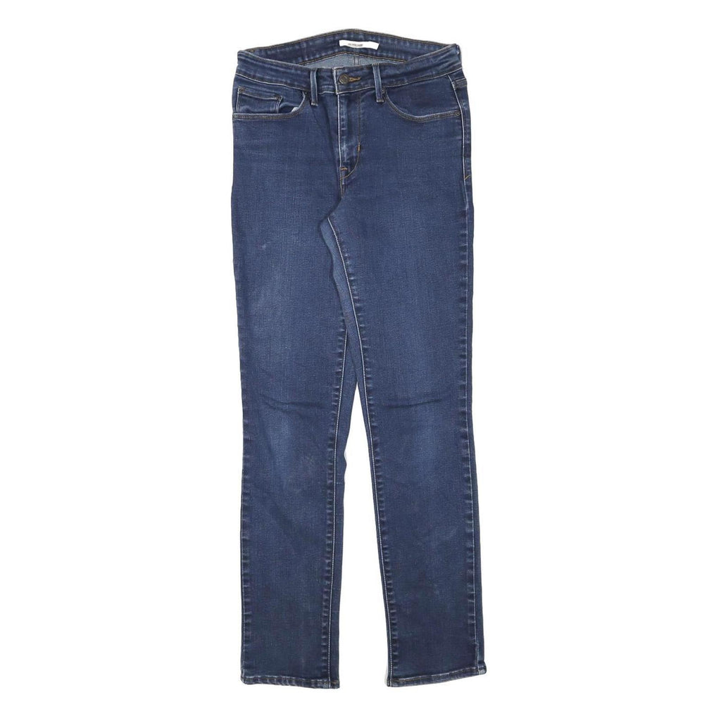 LEVI'S Womens Slim Blue Denim Jeans W27 L30 Zip Closure Stretch Cotton Blend