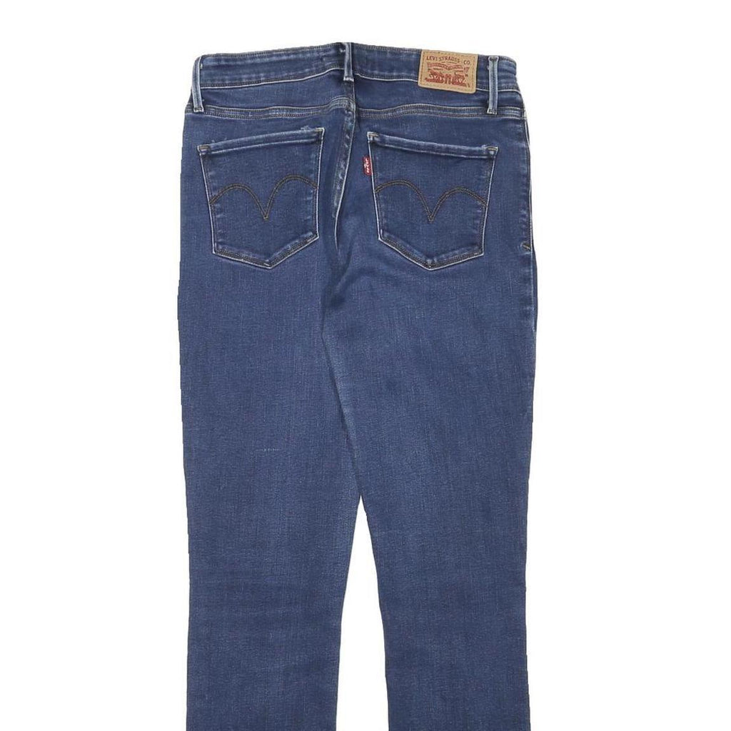 LEVI'S Womens Slim Blue Denim Jeans W27 L30 Zip Closure Stretch Cotton Blend
