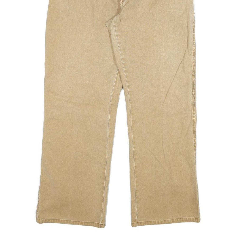 DICKIES Mens Cotton Blend Beige Regular Fit Straight Leg Trousers W34 L30