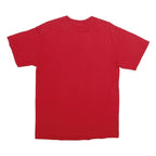 PORT AND COMPANY Mens Red Bulldog Soccer T-Shirt M Short Sleeve Crew Neck Cotton