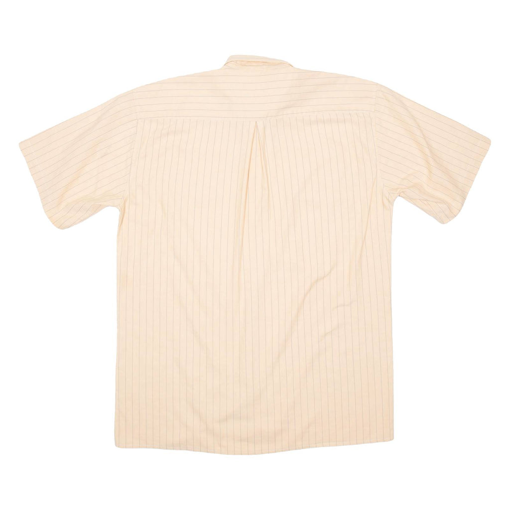 NEW CLASSIC Mens Shirt Orange Striped M