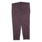 LEVI'S Mens Cotton Blend Brown Regular Straight Trousers W38 L30 Classic Zip