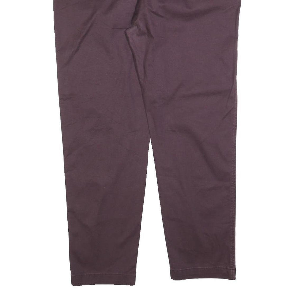 LEVI'S Mens Cotton Blend Brown Regular Straight Trousers W38 L30 Classic Zip