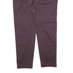 LEVI'S Mens Cotton Blend Brown Regular Straight Trousers W38 L30 Classic Zip