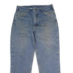CARHARTT Mens Blue Regular Straight Denim Jeans W38 L34 Classic Workwear Durable