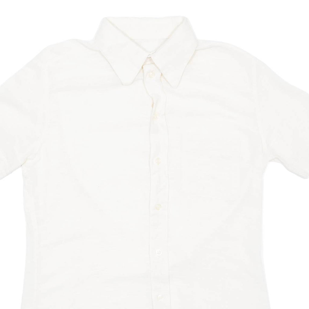 Mens Plain Shirt Beige S