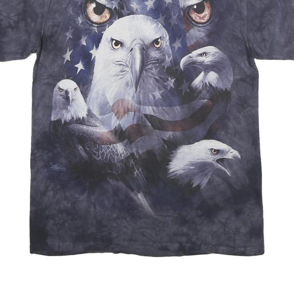 THE MOUNTAIN Mens Black Graphic T-Shirt M Short Sleeve Crew Neck Eagle Print