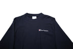 CHAMPION REVERSE WEAVE Mens Navy Blue Crew Neck S Cotton Blend Sweatshirt