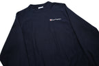 CHAMPION REVERSE WEAVE Mens Navy Blue Crew Neck S Cotton Blend Sweatshirt