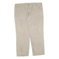 CARHARTT Mens Relaxed Beige Cotton Blend Zip Trousers W44 L34 Workwear Casual