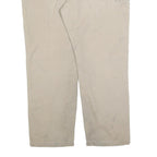 CARHARTT Mens Relaxed Beige Cotton Blend Zip Trousers W44 L34 Workwear Casual