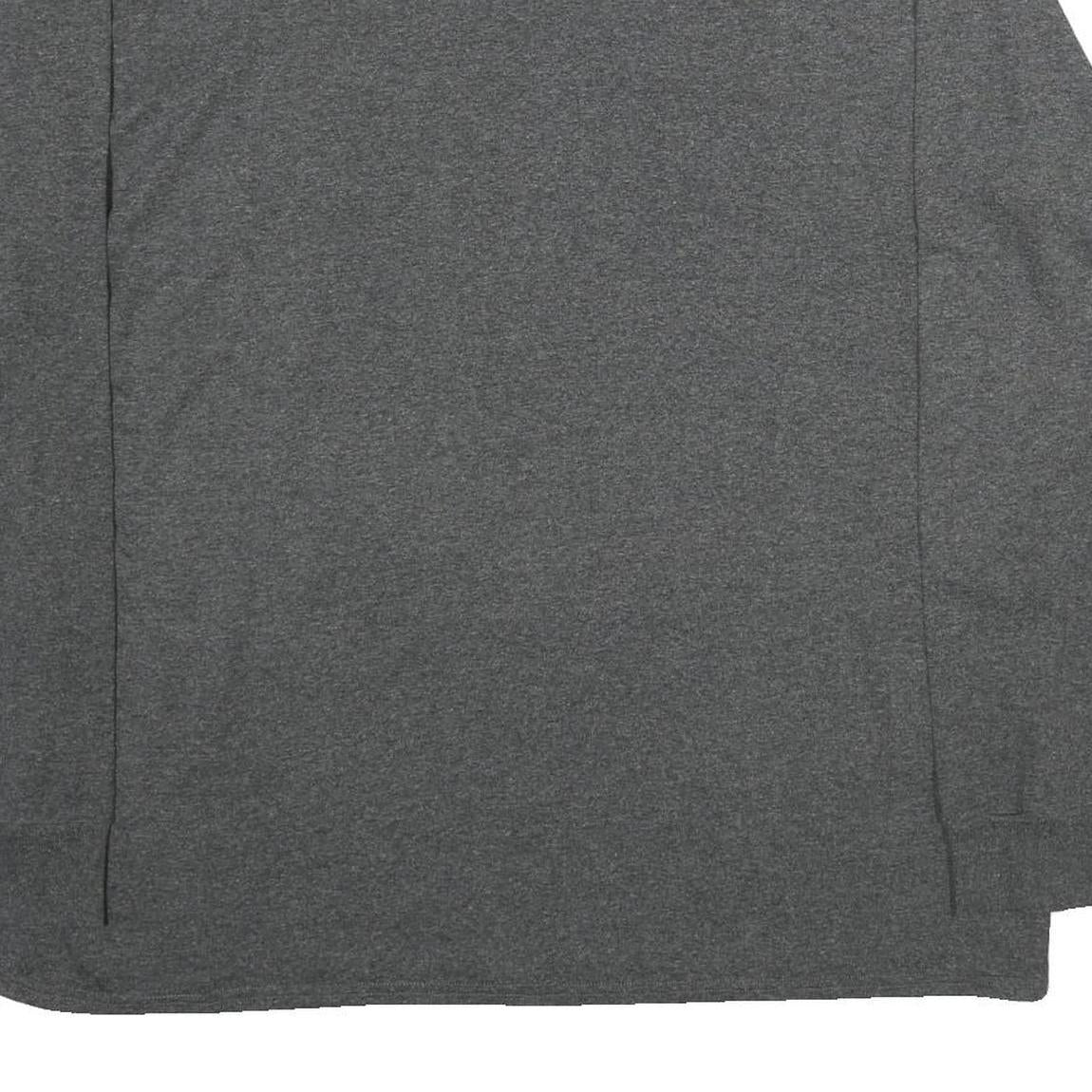 MAJESTIC Mens Grey Vikings Football Long Sleeve Crew Neck Cotton T-Shirt 2XL