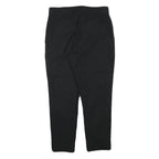 HOLLISTER Womens Cotton Blend Black Slim Trousers W28 L24 Stylish Casual Zip
