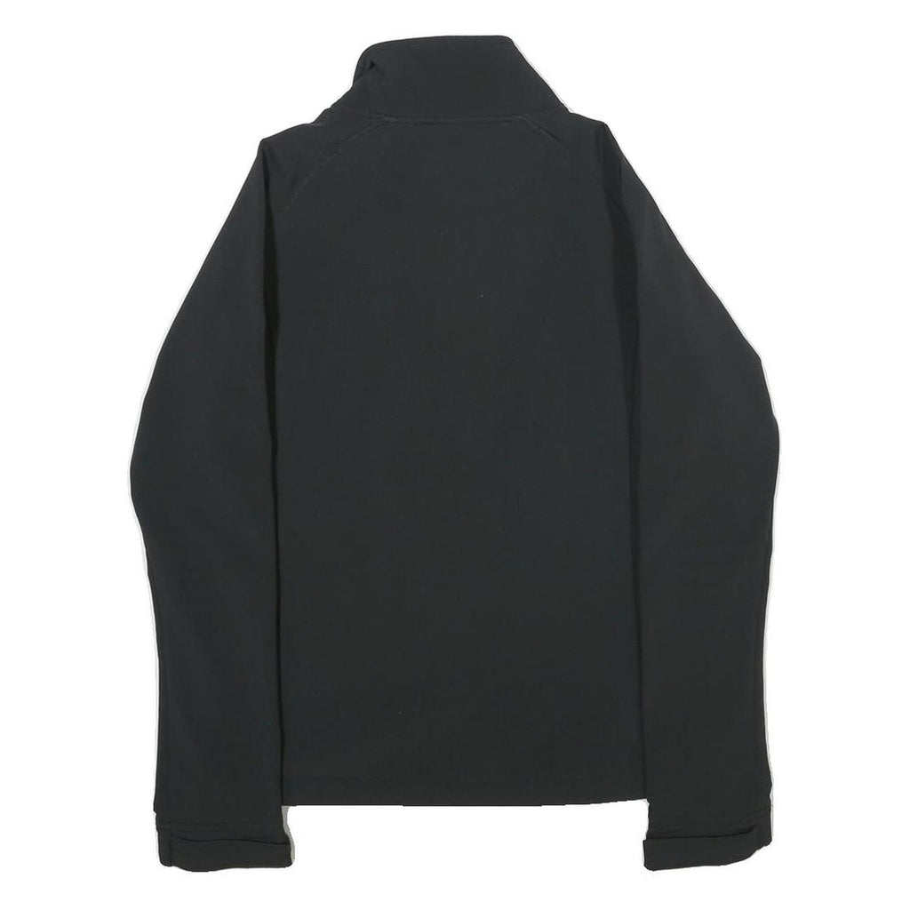 KAPPA Womens Black Jacket S Polyester Blend Plain Zip Athletic Sport Casual