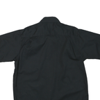 WRANGLER Mens Black Cotton Blend Short Sleeve Shirt L Casual Utility Workwear