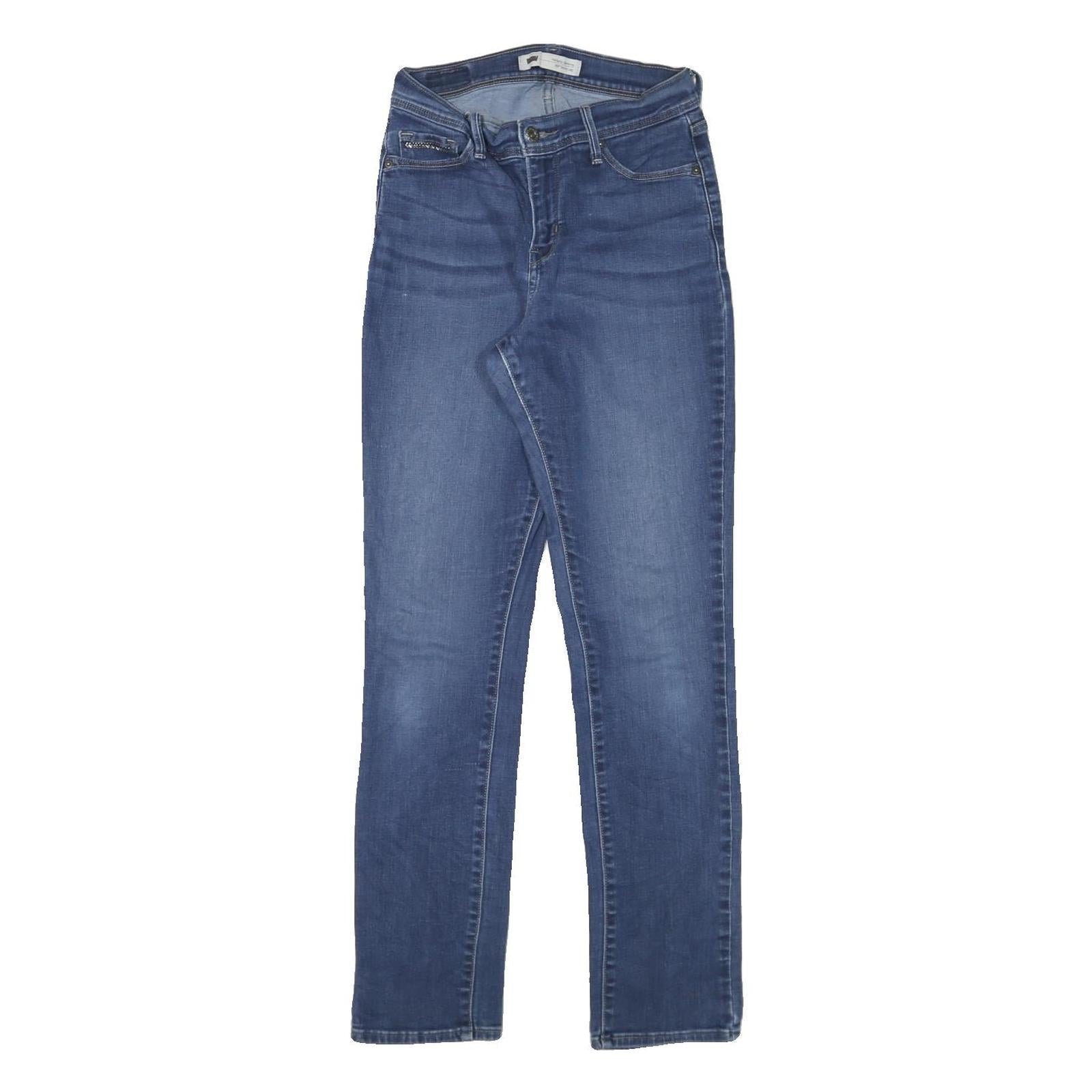 LEVI'S 512 Tapered Womens Jeans Blue Slim Tapered Denim Medium W26 L30 Stylish