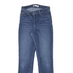 LEVI'S 512 Tapered Womens Jeans Blue Slim Tapered Denim Medium W26 L30 Stylish