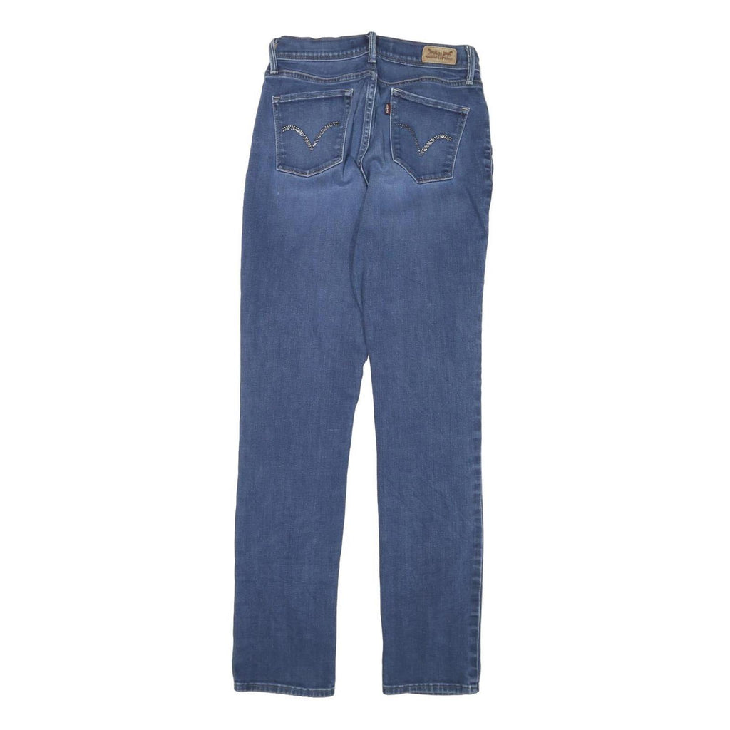 LEVI'S 512 Tapered Womens Jeans Blue Slim Tapered Denim Medium W26 L30 Stylish
